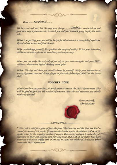 The Detective's Room - Voucher